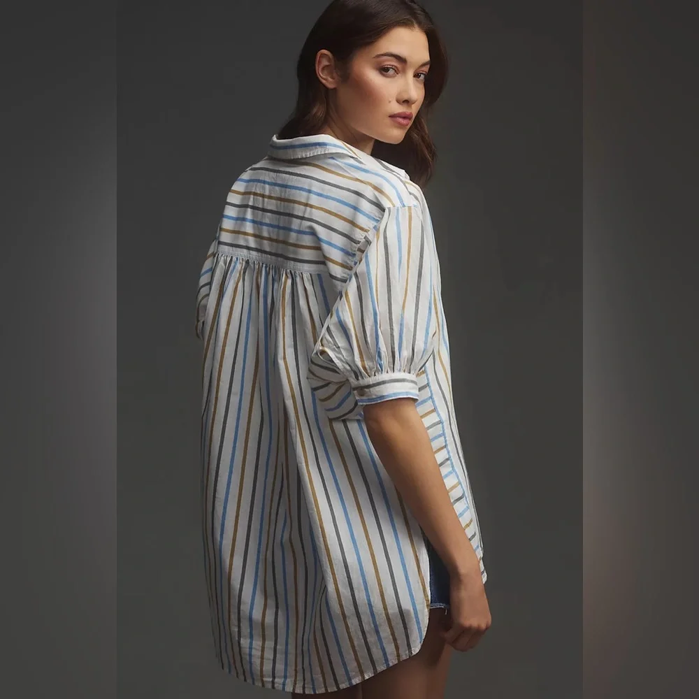 Anthropologie Pilcro Painter Buttondown Shirt - Picture 4 of 5